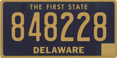 DE license plate 848228