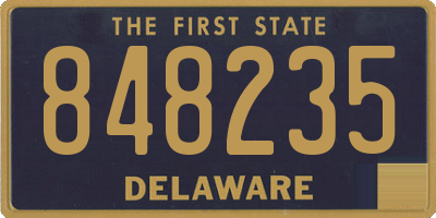 DE license plate 848235