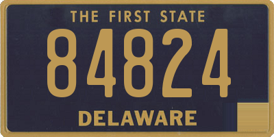 DE license plate 84824