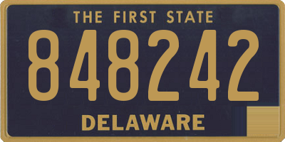 DE license plate 848242