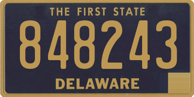 DE license plate 848243