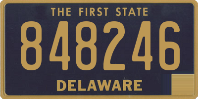 DE license plate 848246