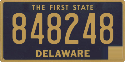 DE license plate 848248
