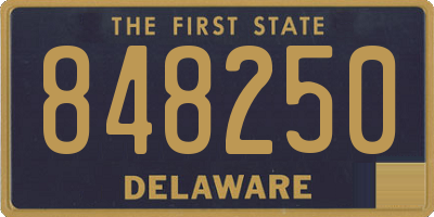 DE license plate 848250
