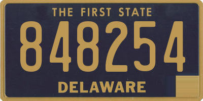 DE license plate 848254