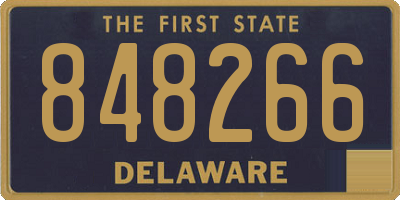 DE license plate 848266