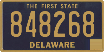 DE license plate 848268
