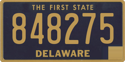 DE license plate 848275