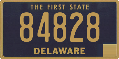 DE license plate 84828