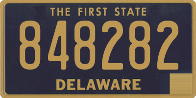 DE license plate 848282