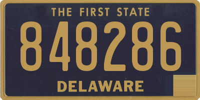 DE license plate 848286