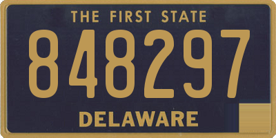 DE license plate 848297