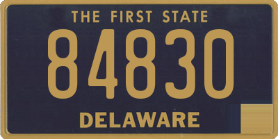 DE license plate 84830