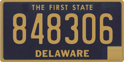 DE license plate 848306