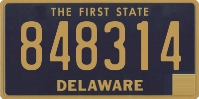DE license plate 848314