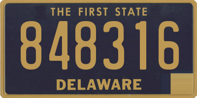 DE license plate 848316