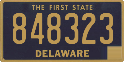 DE license plate 848323