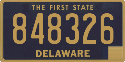 DE license plate 848326