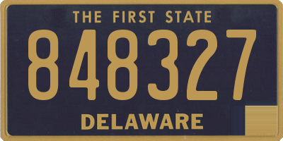DE license plate 848327