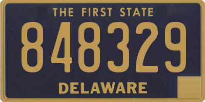 DE license plate 848329