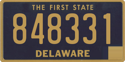 DE license plate 848331