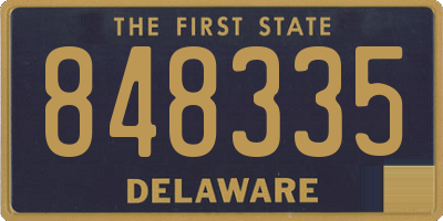 DE license plate 848335