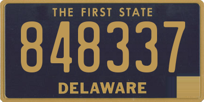 DE license plate 848337