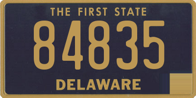 DE license plate 84835