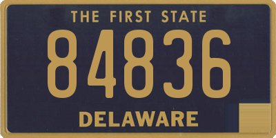 DE license plate 84836