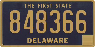 DE license plate 848366