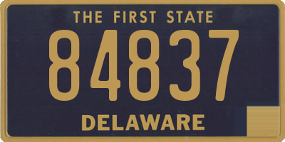 DE license plate 84837