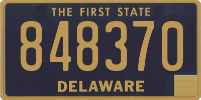 DE license plate 848370