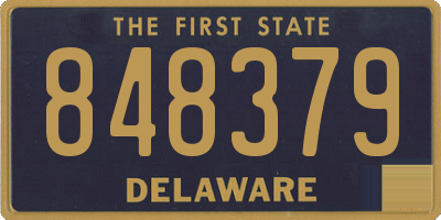 DE license plate 848379