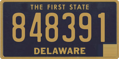 DE license plate 848391