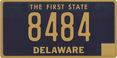 DE license plate 8484