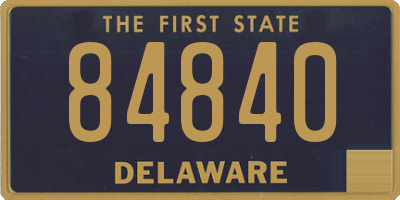 DE license plate 84840