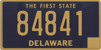 DE license plate 84841