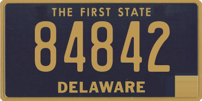 DE license plate 84842