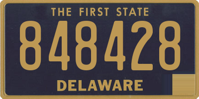 DE license plate 848428