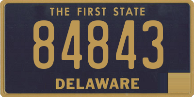 DE license plate 84843