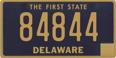 DE license plate 84844