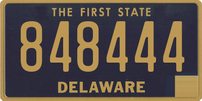 DE license plate 848444