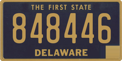 DE license plate 848446