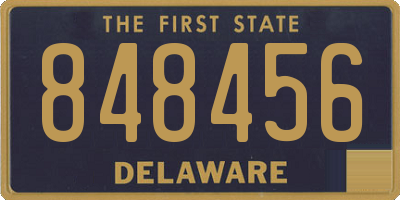 DE license plate 848456