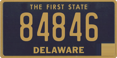 DE license plate 84846