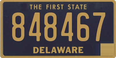 DE license plate 848467