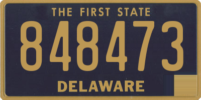 DE license plate 848473