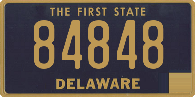DE license plate 84848