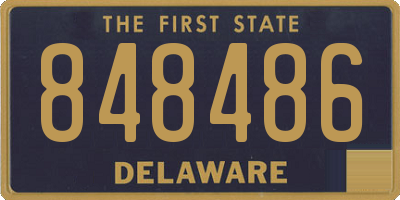DE license plate 848486