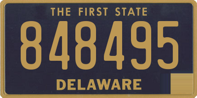 DE license plate 848495